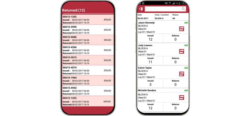 eMOP phone logs